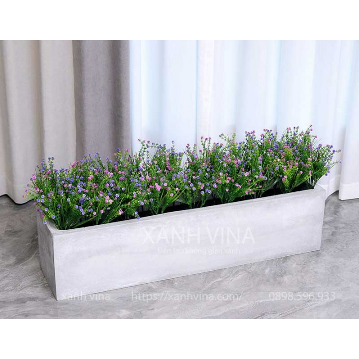 Hàng rào hoa đá giả